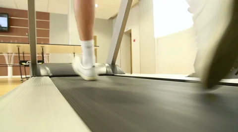 Man running on the treadmill Video stock 52824107