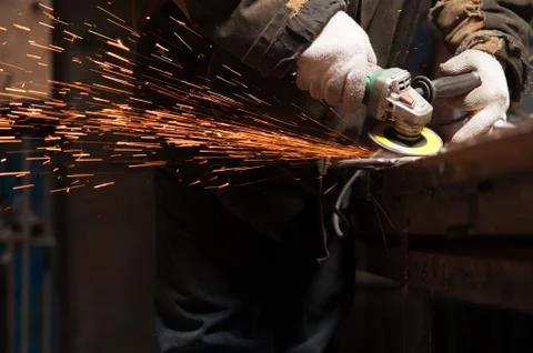 Man s Hand Forge Solder Forged Product Connection Stock Photos