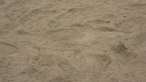 Man in Sandals Walking in the Dirt Stock Footage 90140435