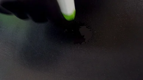 Man with sanitize workplace surface with alcohol sanitizer,corona virus disease Stock Footage 129360680