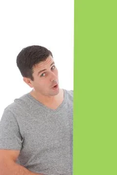 Man with sarcastic expression Foto stock