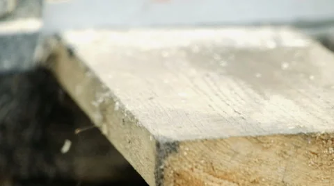 Man sawing a board Stock Footage 63168457