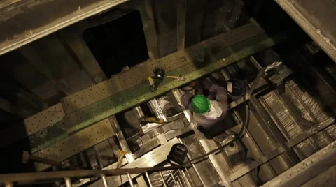 Man Sawing Metal By Grinder Stock Footage 63045361