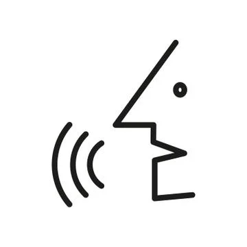 Man says vector icon. Stock Illustration