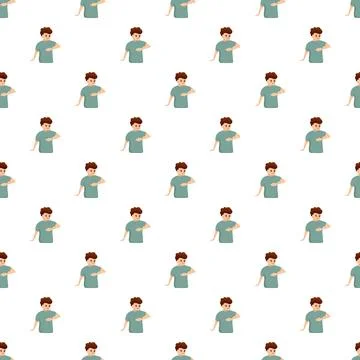 Man scratching body repeating seamless pattern design 스톡 일러스트