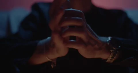 Man scratching hands nervously Stock Footage 315403891