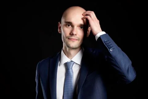 Man Scratching his Head Stock Photos