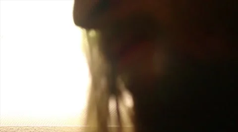 Man Screaming Close Up Video stock 64025073