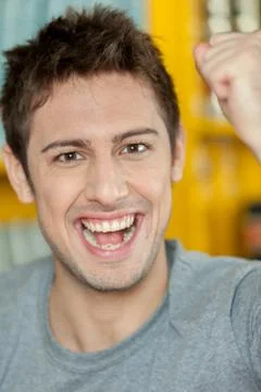 Man screaming 스톡 사진