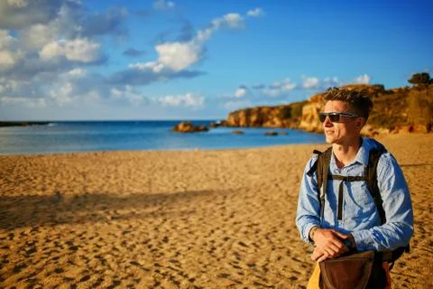 Man at the sea Stock Photos