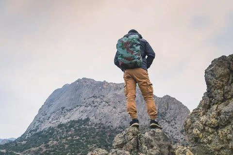 Man by the sea Stock Photos