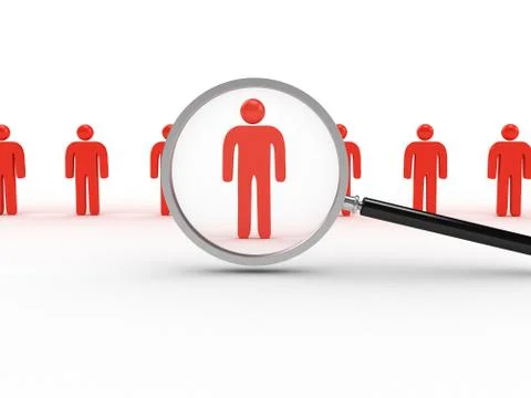 Man Search Stock Illustration