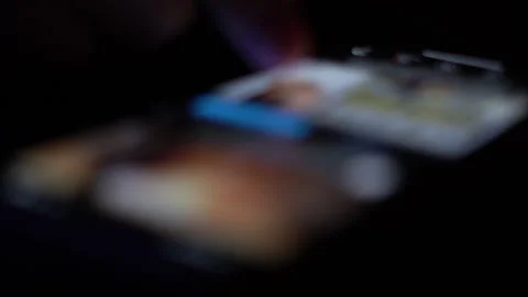 Man searching social networks using smartphone Stock Footage 260953450
