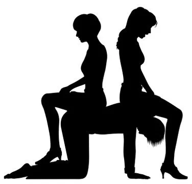 Man seat Stock Illustration