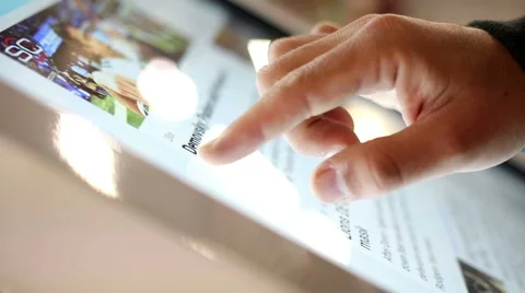 Man seeking information about device charge close to subway town Stock-Footage 58088827