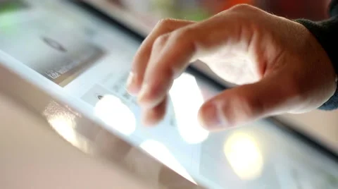 Man seeking information about device charge close to subway town Stock-Footage 58088834