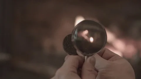 A man sees a coin Stock Footage 74196710