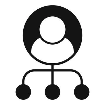 Man segment market icon simple vector. Target customer Stock Illustration