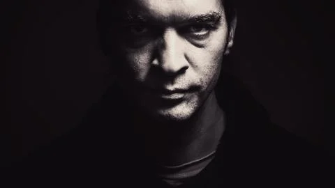 Man With Serious Face Stock-Fotos
