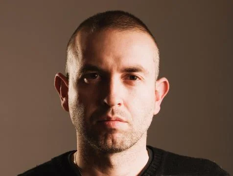 Man with seriously expression Stock Photos