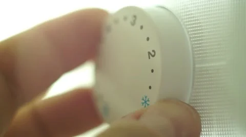 Man Setting Temperature On Fridge Stock Footage 50424740