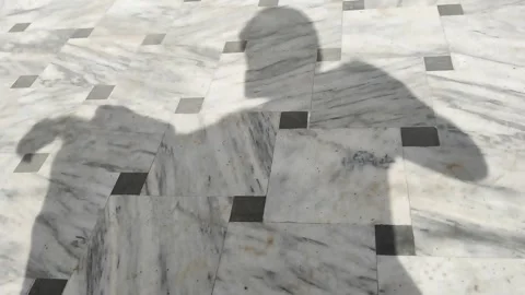 Man shadow is moving head Stock Footage 293291139