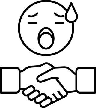 A man is shaking hands with another man Illustrazione stock