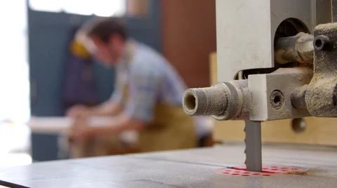 Man Shaping Custom Surfboard In Workshop Shot On RED Camera Stock Footage 64349999