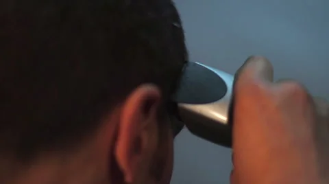 Man shaving the head Stock Footage 62615472