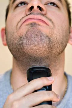Man Shaving Stock Photos