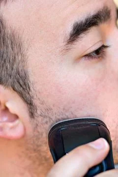Man Shaving Stock Photos