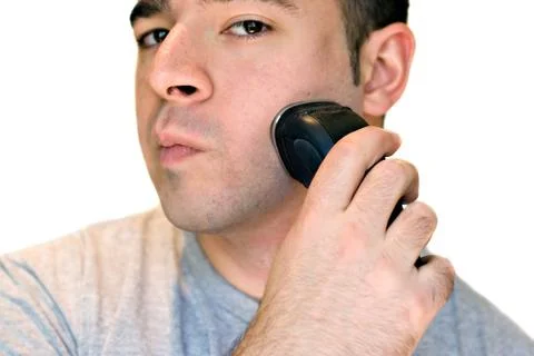 Man Shaving Stock Photos