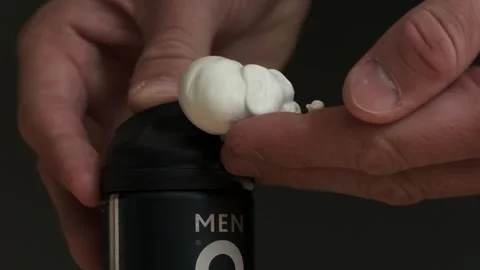 Man shaving with a razor concept. Stock Footage 241423546