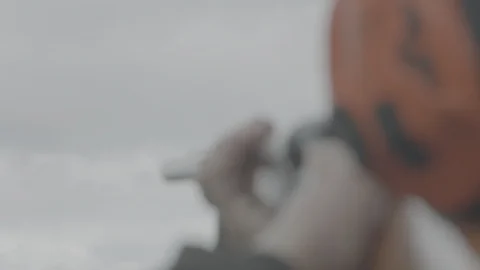 Man is shooting skeet Stock Footage 121660971