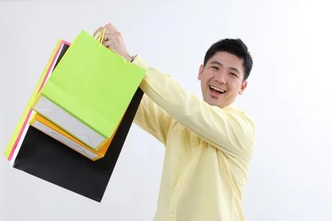 Man shopping Foto stock
