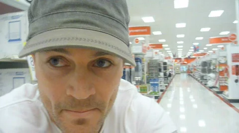 Man Shopping Time Lapse Stock Footage 695835