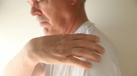 Man with shoulder pain Stock Footage 11289725