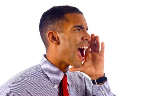 Man Shouting Stock Photos