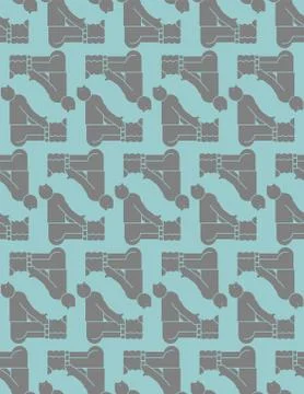 Man show ass pattern seamless. Kiss my ass background. guy took off his pants Illustrazione stock