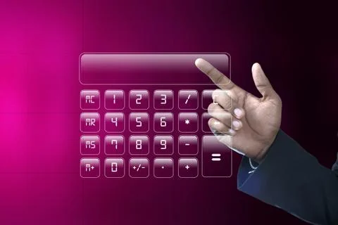 Man showing computer keys Stock Illustration