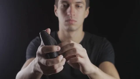 Man showing empty wallet. Concept of personal or business bankruptcy, financial Stock Footage 85243232