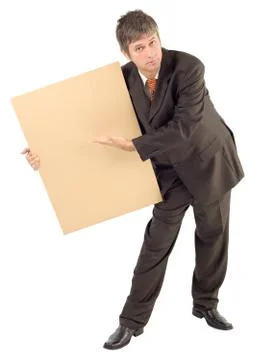 Man Showing message Stock Photos