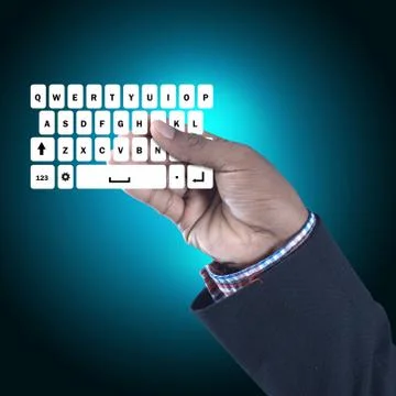 Man showing punching hand Stock Illustration