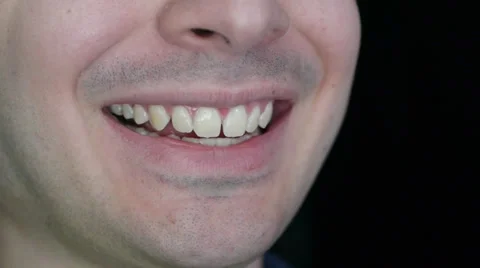 Man Showing Teeth -  Human Body Part Stock Footage 31236472