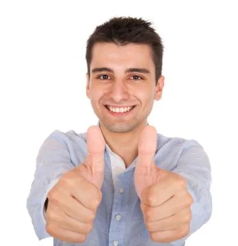 Man showing thumbs up Stock Photos