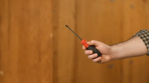 Man showing work tools Stock Footage 120999061