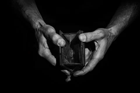 Man shows an empty purse. Stock Photos
