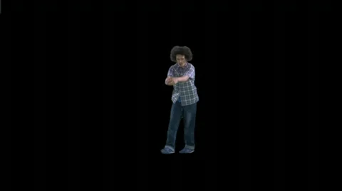 Man Shows OffHis Dance Moves Stock Footage 79005