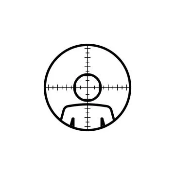 Man in sight icon. Elements of human deaths icon. Premium quality graphic design Stock Illustration