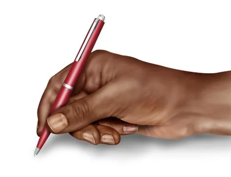 Man signing a document Illustrazione stock